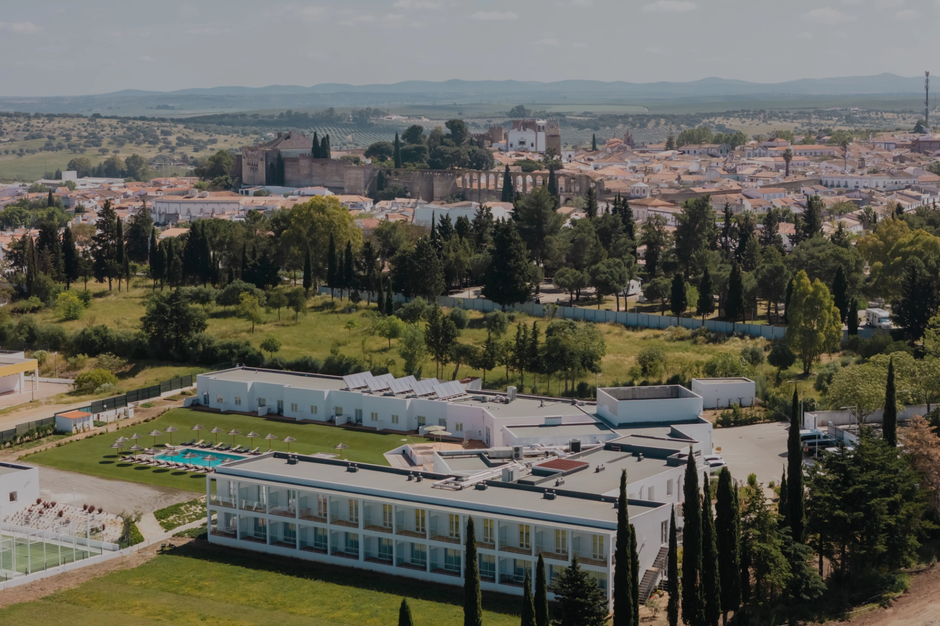 Vista do Castelo de serpa, hotel Beja